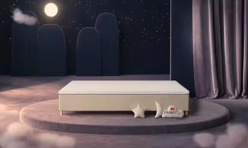 FAMBED-perhesänky, väri: beige, 290 × 200 cm, ilman sängynpäätyä
