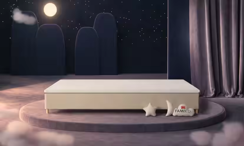 FAMBED-perhesänky, väri: beige, 350 × 200 cm, ilman sängynpäätyä