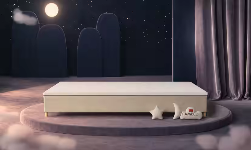FAMBED-perhesänky, väri: beige, 360 × 210 cm, ilman sängynpäätyä